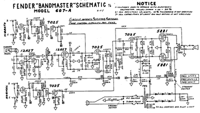 Fender - Bandmaster 6g7a -Schematic Thumbnail
