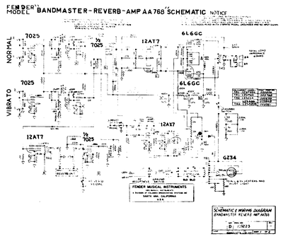 Fender - Bandmaster Reverb aa768  Thumbnail