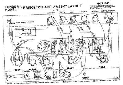 Fender - Princeton aa964 -Layout Thumbnail
