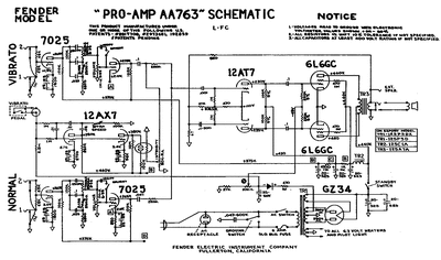 Fender - Pro aa763 -Schematic Thumbnail