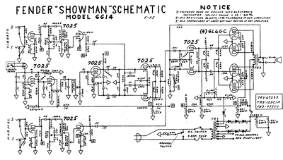 Fender - Showman 6g14 -Schematic Thumbnail