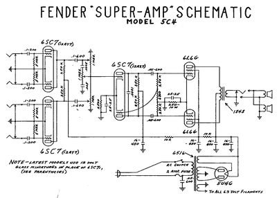 Fender - Super 5c4 -Schematic Thumbnail