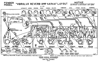 Fender - Vibrolux Reverb aa964 -Layout Thumbnail