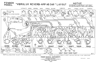 Fender - Vibrolux Reverb ab568 -Layout Thumbnail