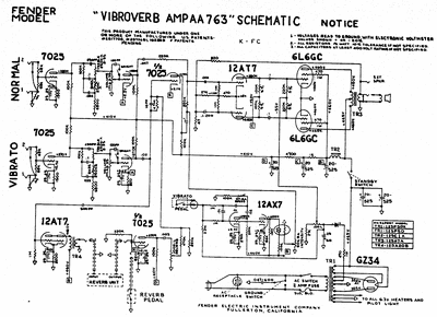Fender - Vibroverb aa763 -Schematic Thumbnail